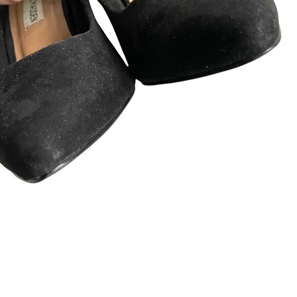 STEVE MADDEN Suede Pointy Toe High Heeled Pumps Heels Black 7.5 - Picture 7 of 10